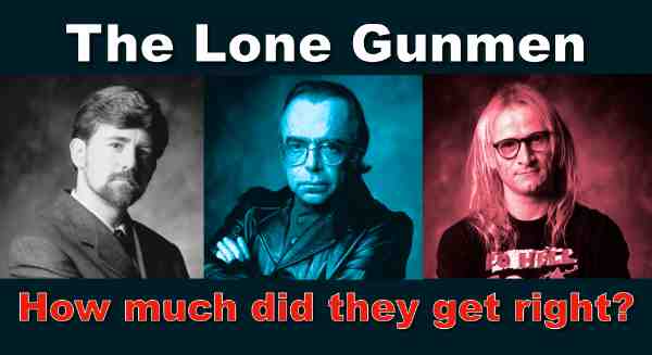 The lone gunmen logo for video review
